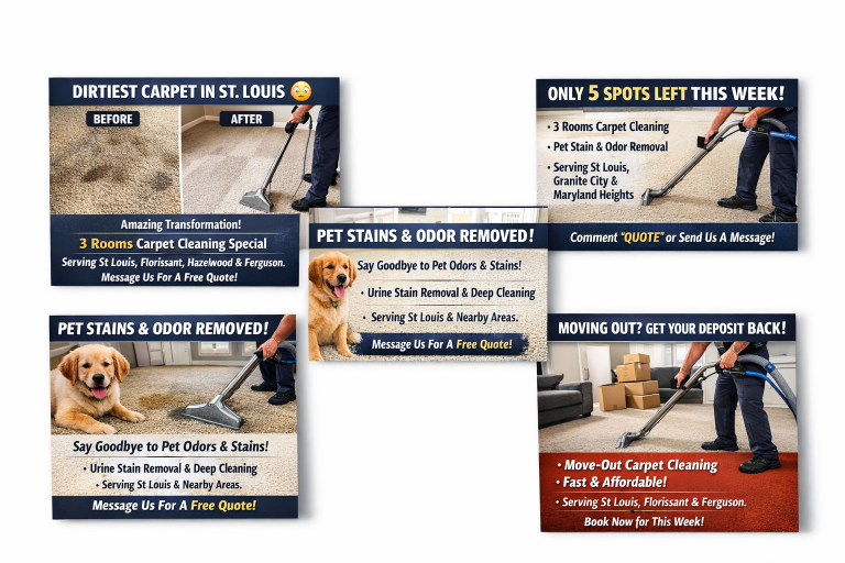 Promotional carpet cleaning offers grid 768x512