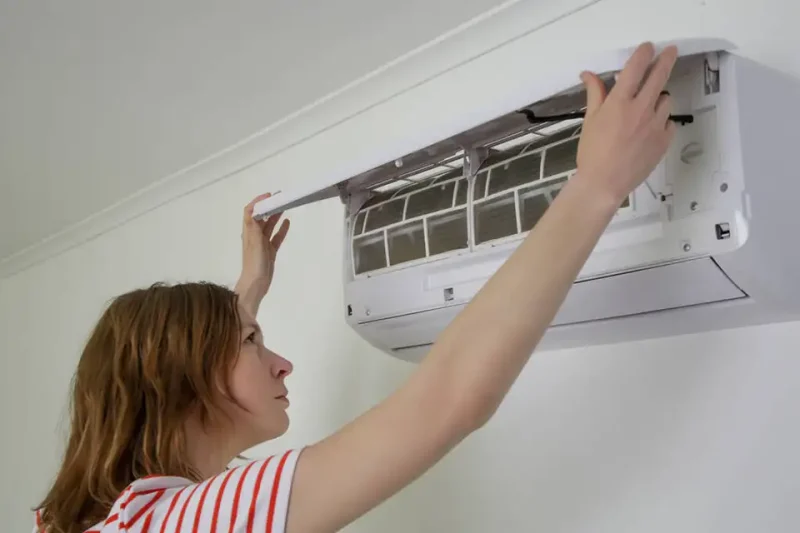Replacing an HVAC filter