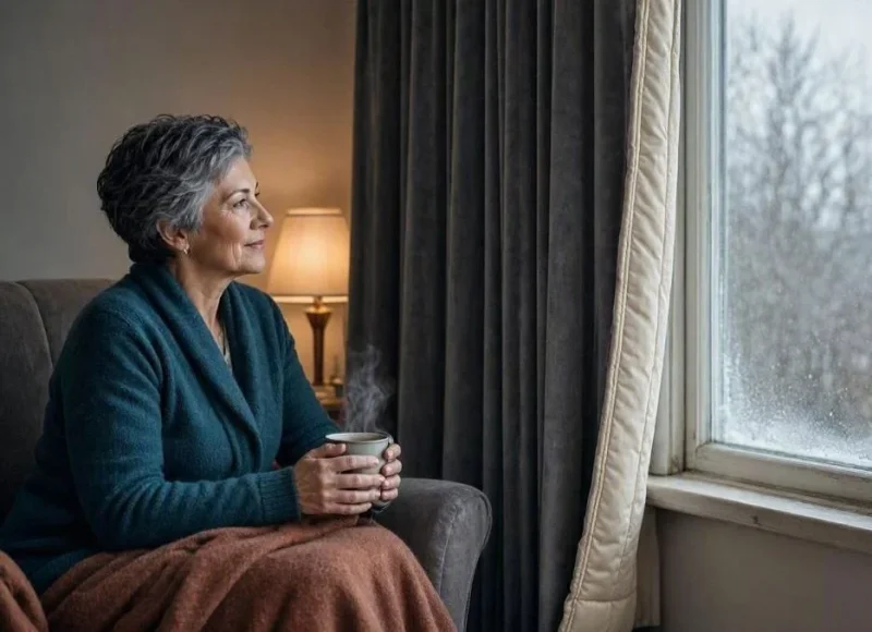 Thermal insulated curtains can help keep your family warm on cold winter days.