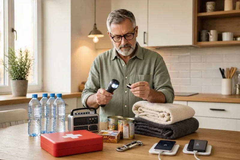 A well-stocked emergency kit can make a winter power outage much easier to manage.